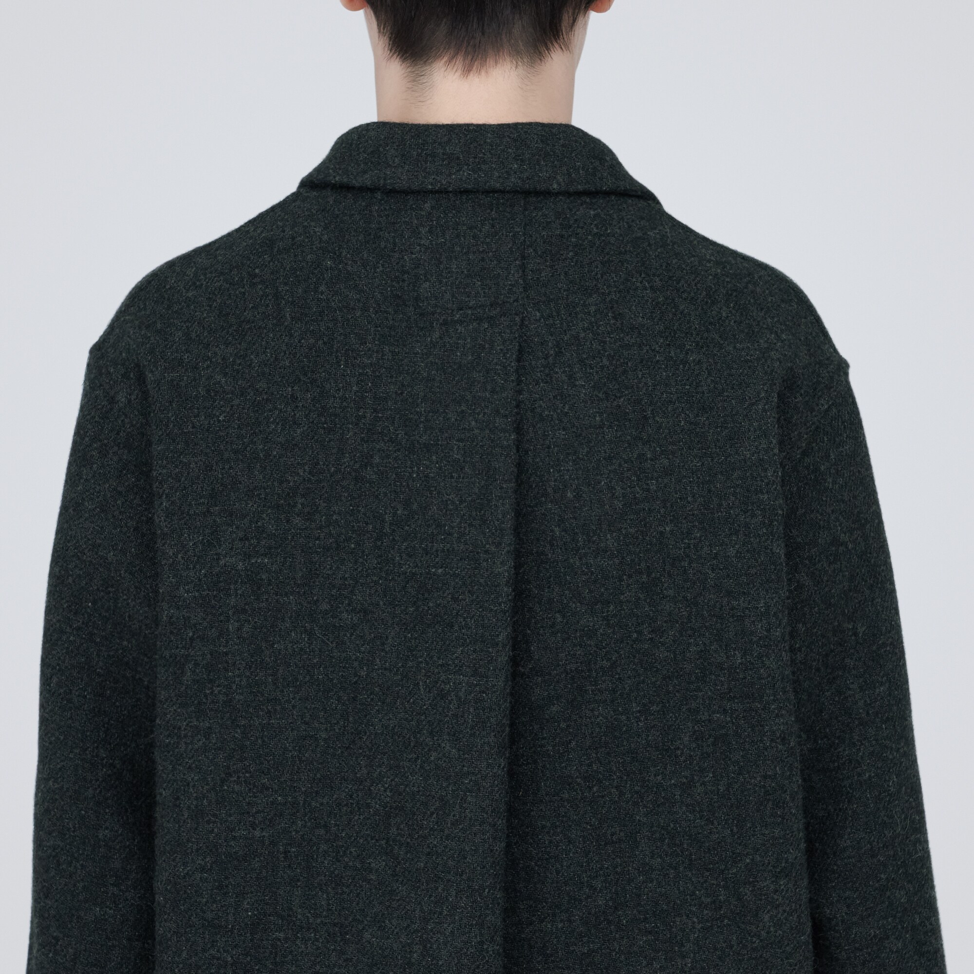 再生ウール混二重織りジャケット