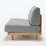 【パーツ】ゆったり座れるアームレスソファ　３シーター用カバー　ポリエステル平織