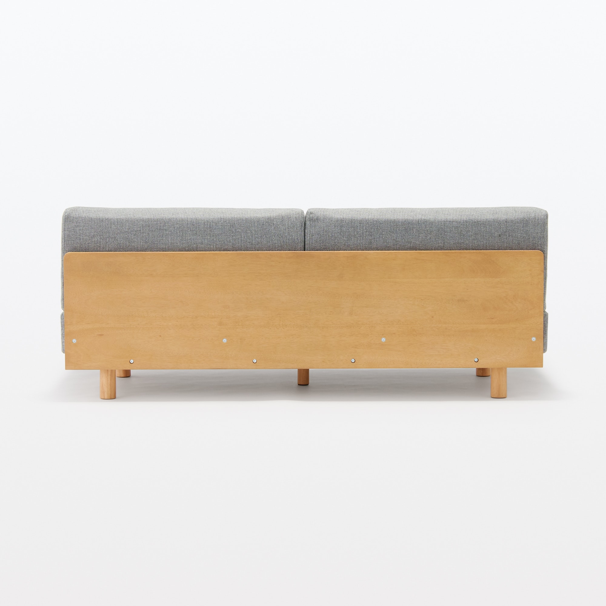 【パーツ】ゆったり座れるアームレスソファ　３シーター用カバー　ポリエステル平織