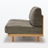 【パーツ】ゆったり座れるアームレスソファ　３シーター用カバー　ポリエステル平織