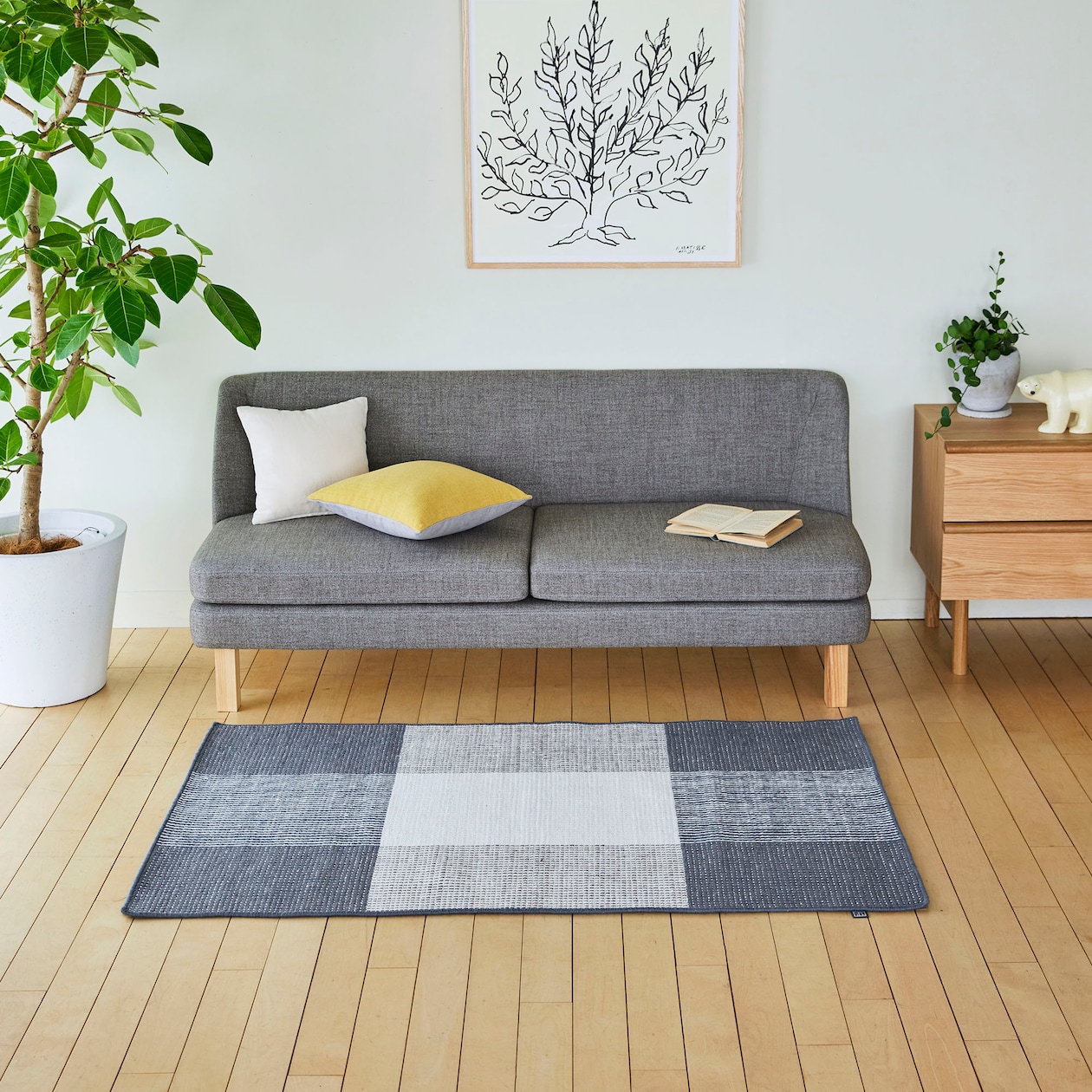 ［ＩＤＥＥ］ＬＩＮＩＥ　ＤＥＳＩＧＮ　ＢＯＬＯＧＮＡ　９０×１５０ｃｍオーシャン