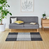 ［ＩＤＥＥ］ＬＩＮＩＥ　ＤＥＳＩＧＮ　ＢＯＬＯＧＮＡ　９０×１５０ｃｍ　グレー
