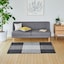 ［ＩＤＥＥ］ＬＩＮＩＥ　ＤＥＳＩＧＮ　ＢＯＬＯＧＮＡ　９０×１５０ｃｍ　グレー