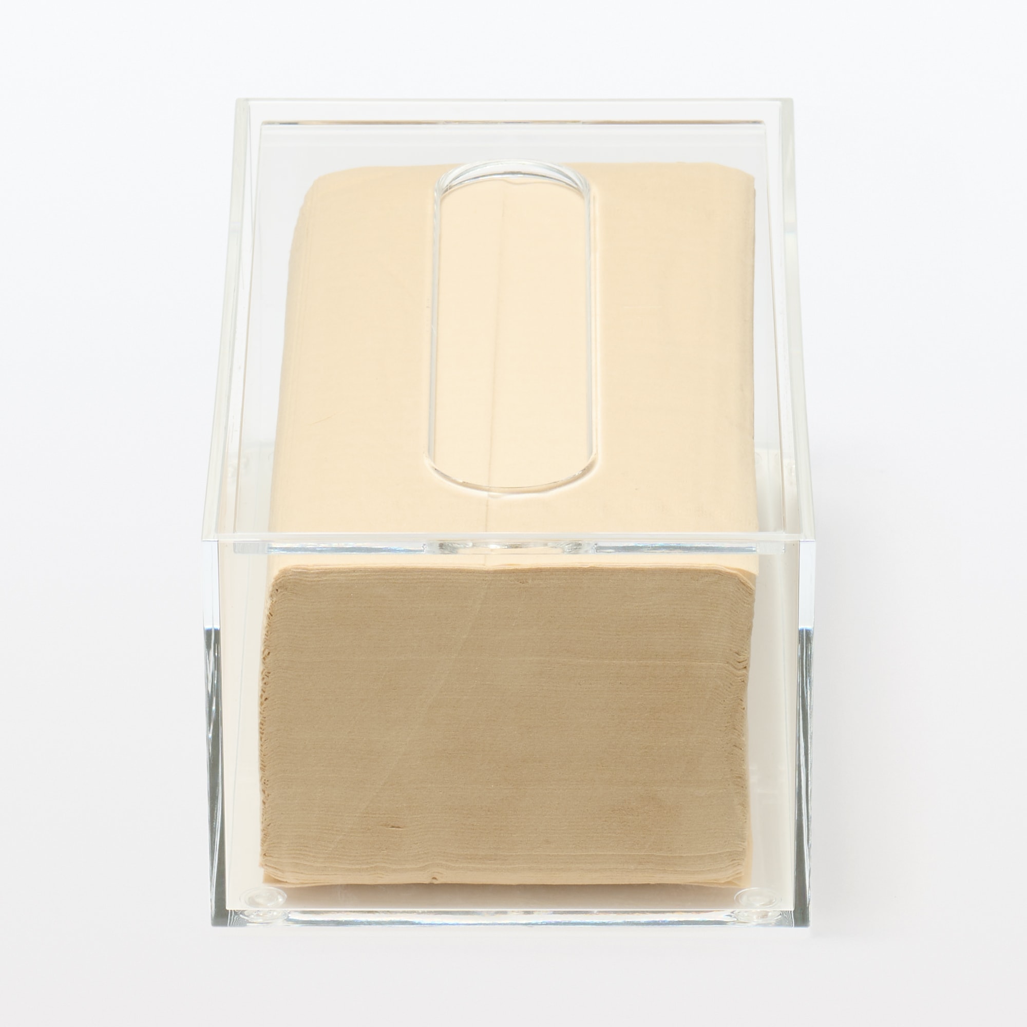 アクリルティシューボックス／ソフトパックティシュー用