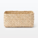 シーグラス　網代編み　整理かご　長方形　小