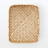 シーグラス　網代編み　整理かご　長方形　小