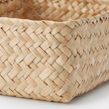 シーグラス　網代編み　整理かご　長方形　小