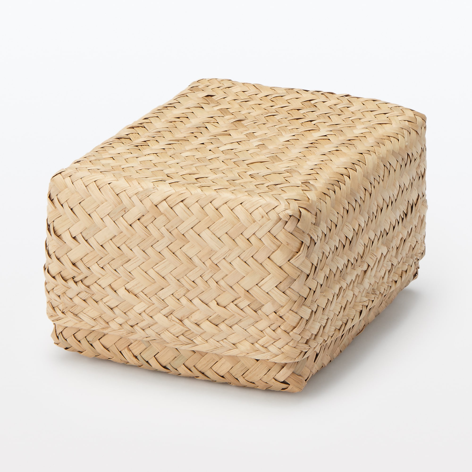 シーグラス　網代編み　整理かご　長方形　小