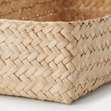 シーグラス　網代編み　整理かご　長方形　中