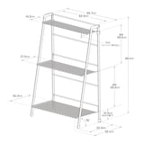 中でも外でも使えるワイヤーラック折りたたみ式３段