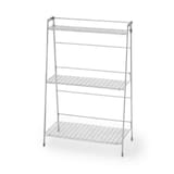 中でも外でも使えるワイヤーラック折りたたみ式３段