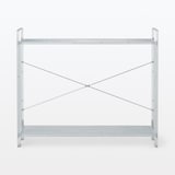 中でも外でも使えるワイヤーラック　２段