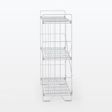 中でも外でも使えるワイヤーラック　３段