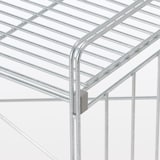 中でも外でも使えるワイヤーラック　３段