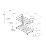 中でも外でも使えるワイヤーラック　ミニ