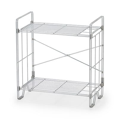 中でも外でも使えるワイヤーラック　ミニ　約幅４８．５×奥行２７．５×高さ５２．５ｃｍ