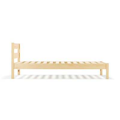 木製ベッド・パイン材突板・セミダブル