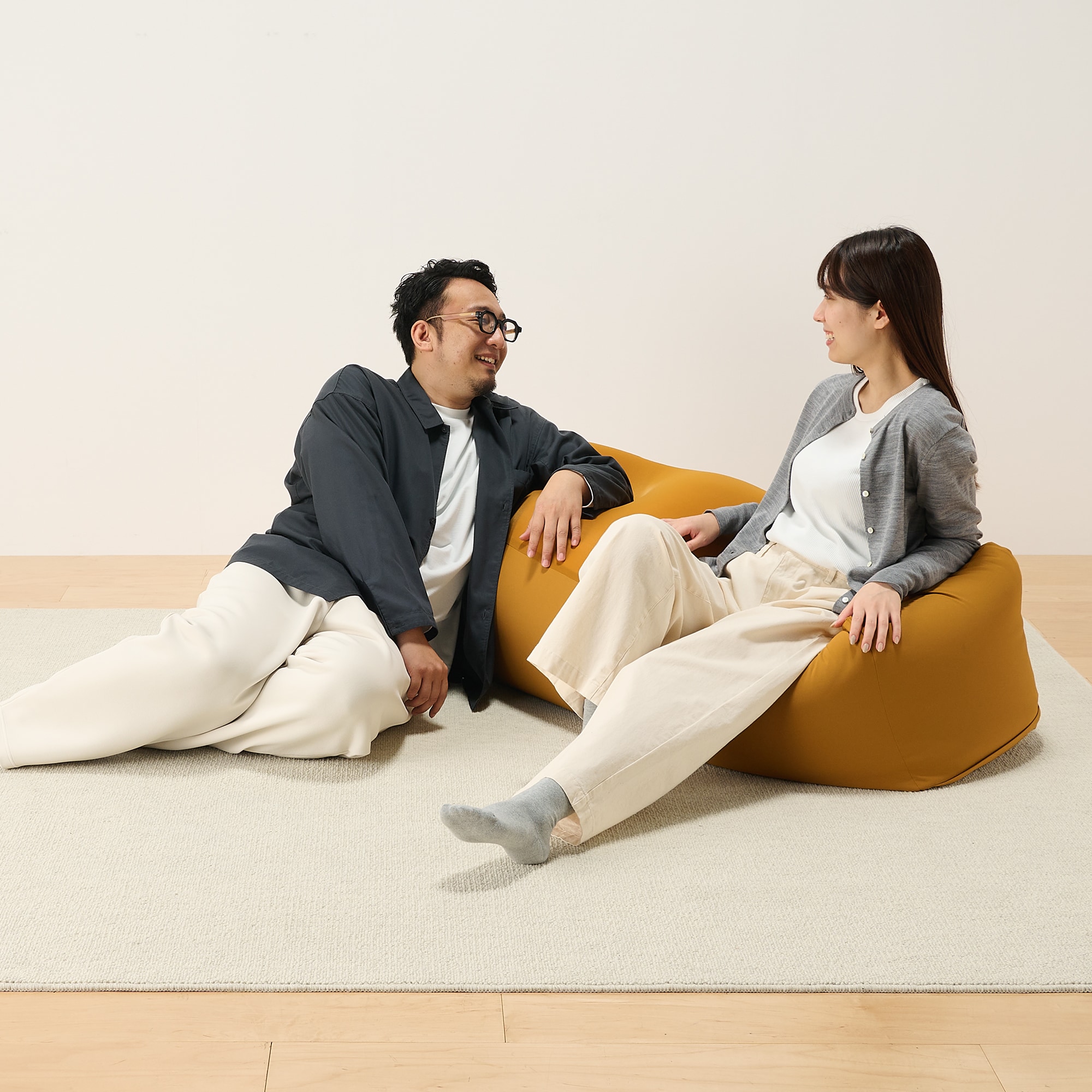 体にフィットするソファ　ポリエステル平織　長方形用カバー