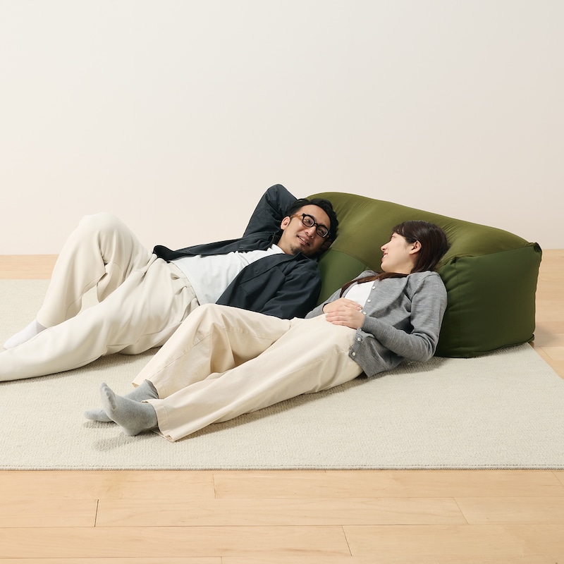 体にフィットするソファ ポリエステル平織 長方形用カバー | 無印良品