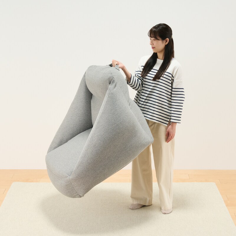 空気でできたソファ イエロー | 無印良品 