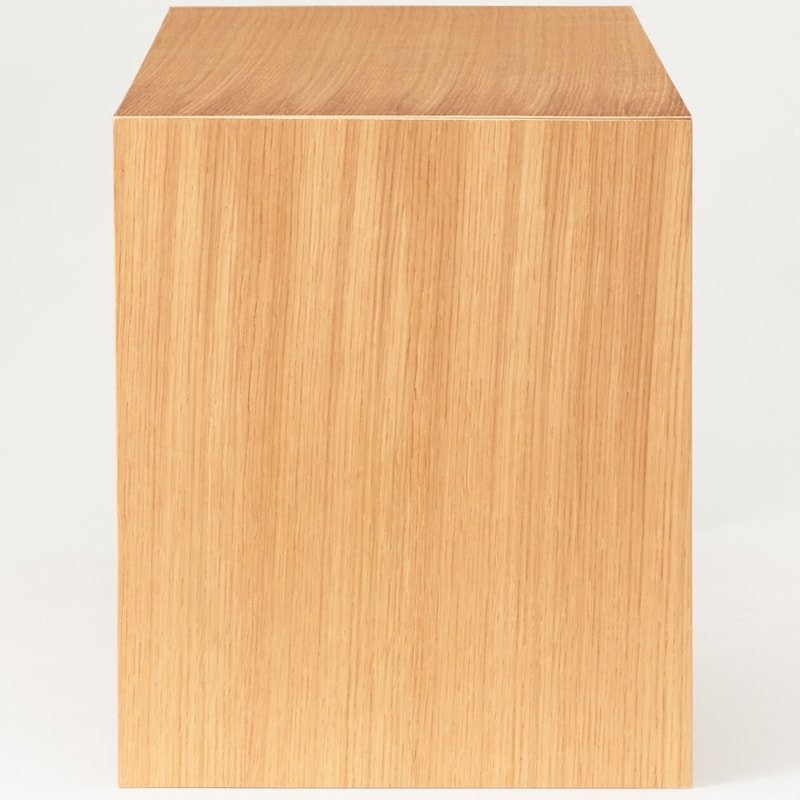 コの字の家具　積層合板　オーク材　幅７０ｃｍ