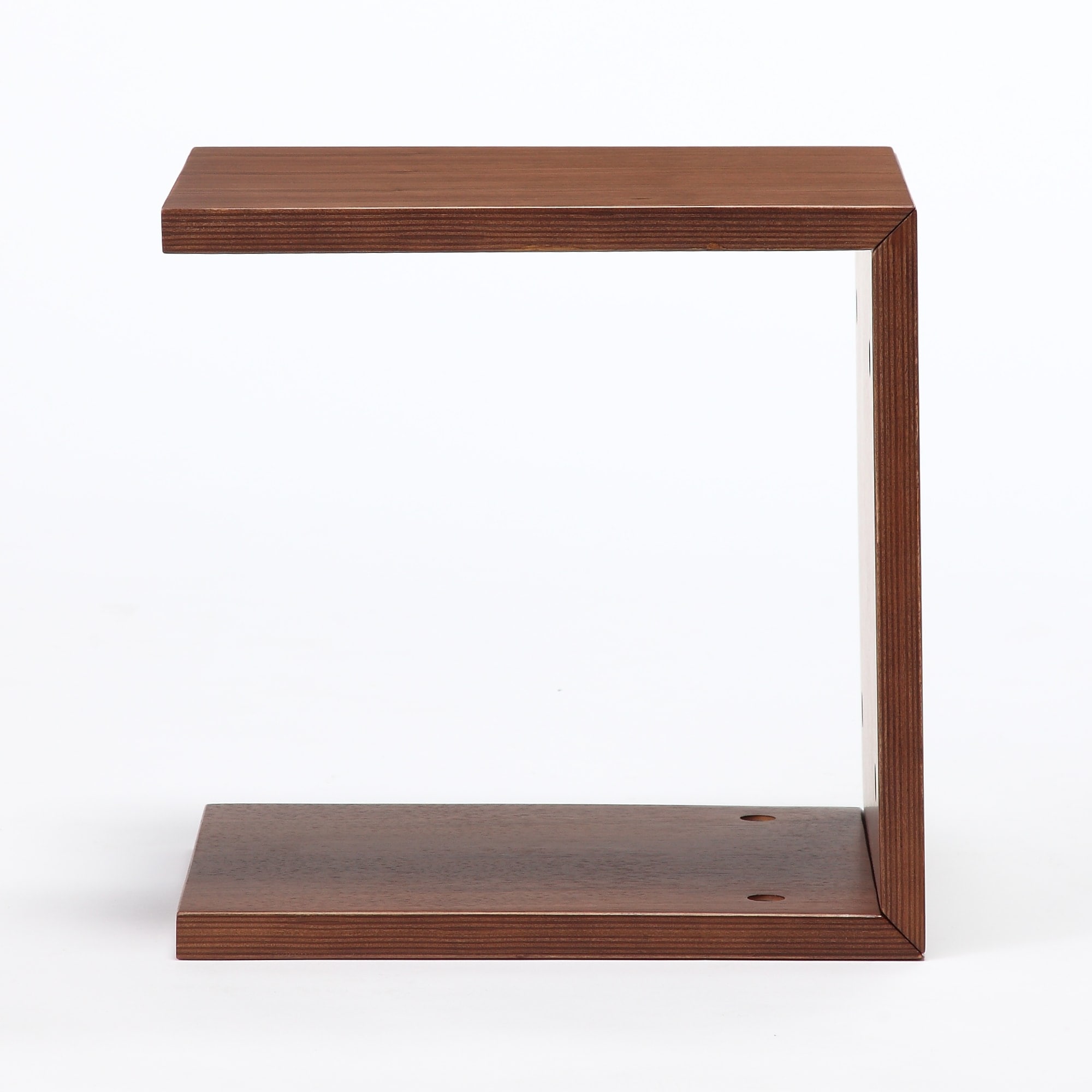 コの字の家具　積層合板　ウォールナット材　幅３５ｃｍ