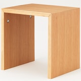 コの字の家具　積層合板　オーク材　幅３５ｃｍ