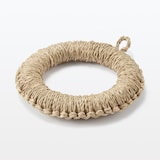 シーグラスで編んだ　鍋敷き　小