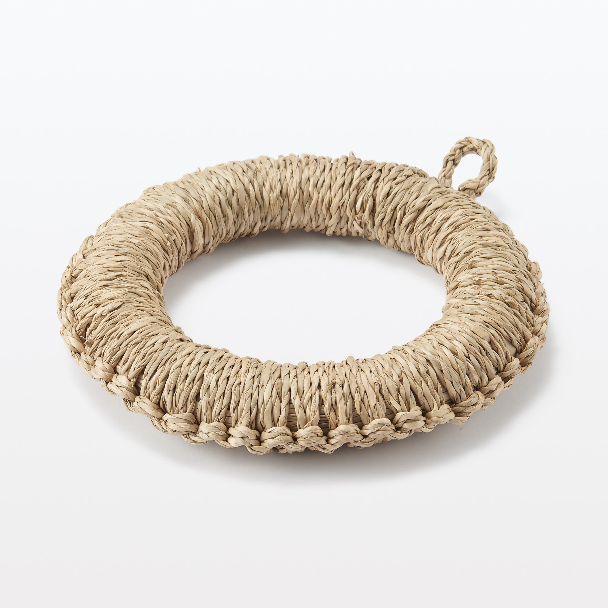 シーグラスで編んだ　鍋敷き　小