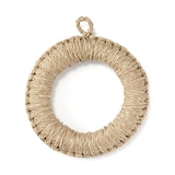 シーグラスで編んだ　鍋敷き　小