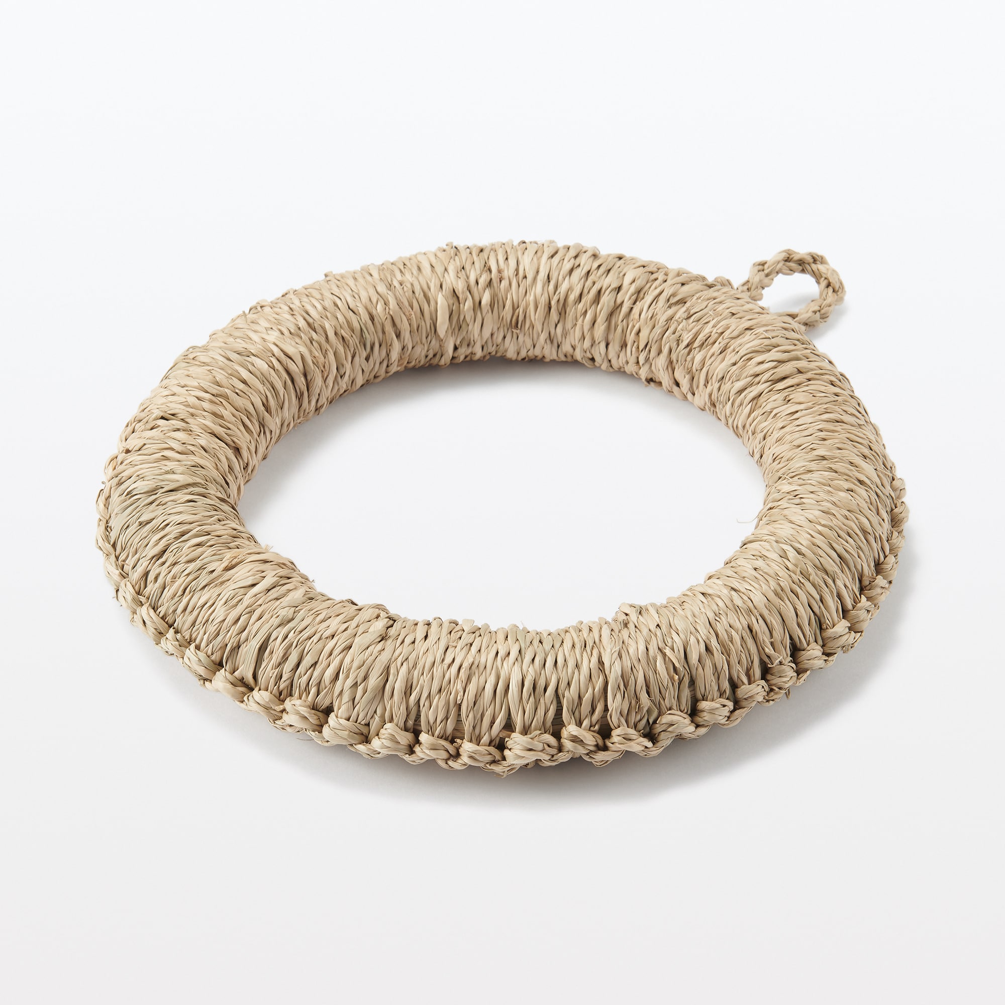 シーグラスで編んだ　鍋敷き　大