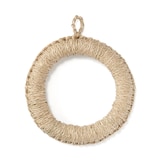 シーグラスで編んだ　鍋敷き　大