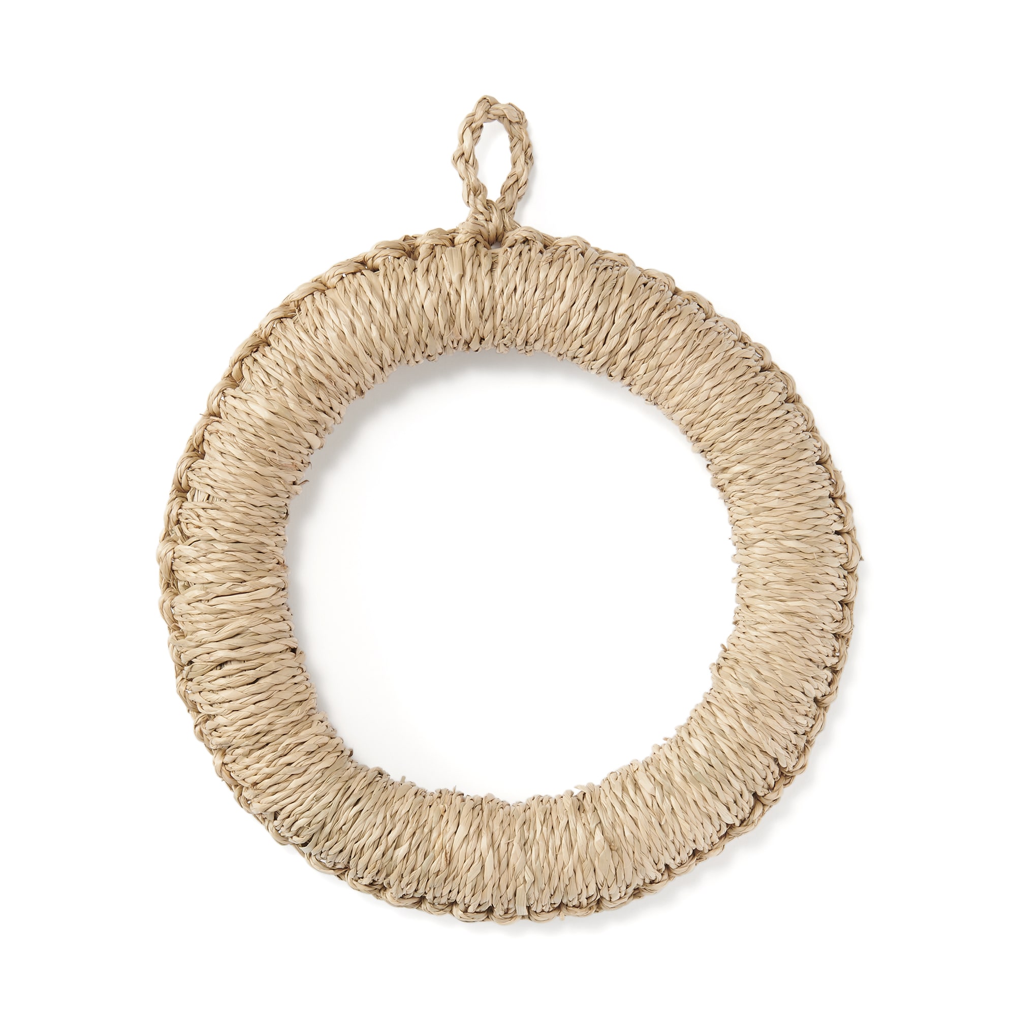 シーグラスで編んだ　鍋敷き　大