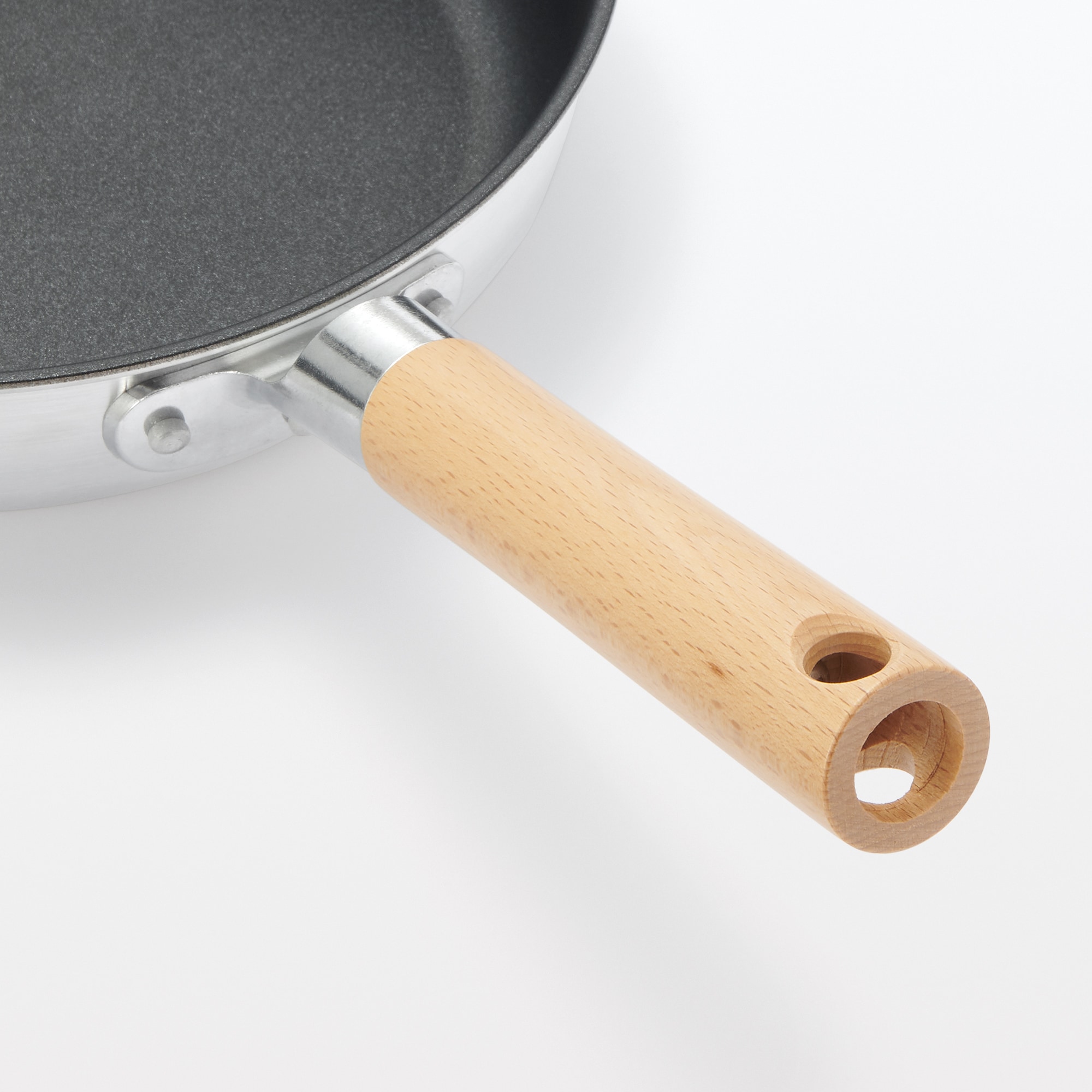 焼き面が広い　こびりつきにくいフライパン　浅型