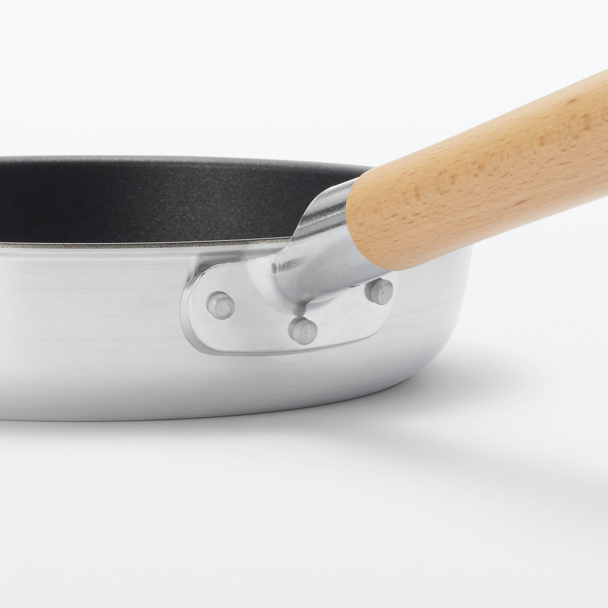 焼き面が広い　こびりつきにくいフライパン　浅型