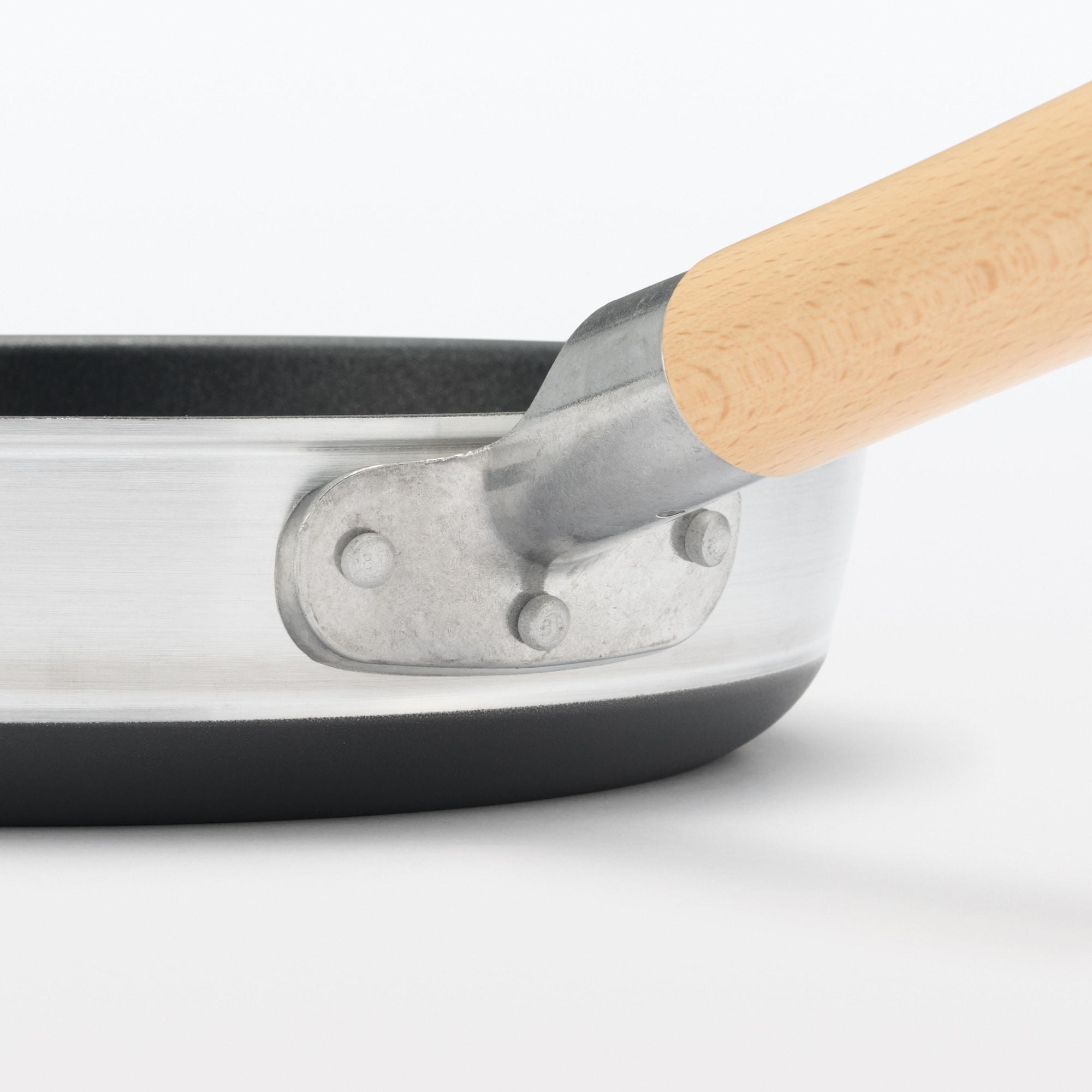 焼き面が広い　こびりつきにくいフライパン　浅型