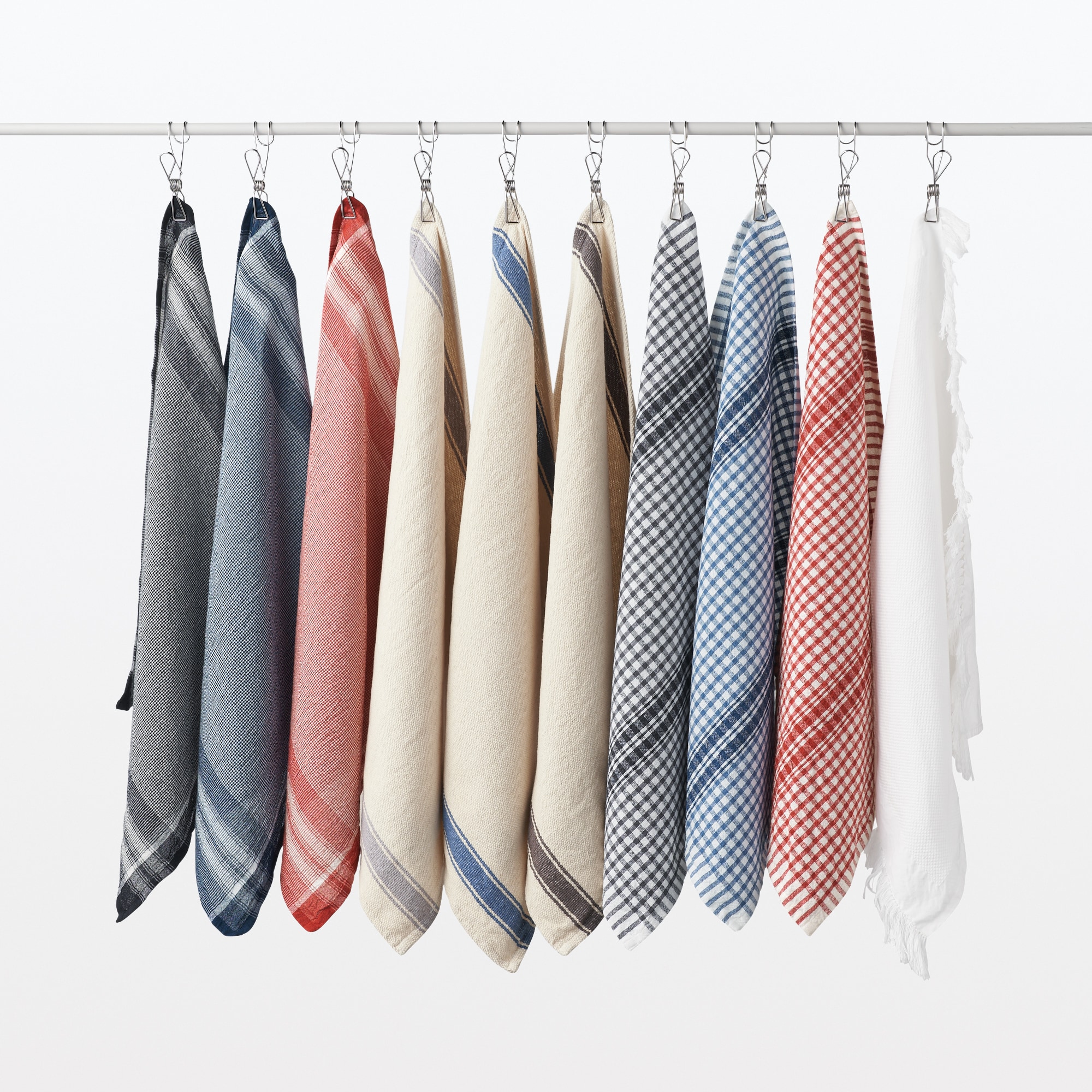 インド綿細番手　マルチクロス／チェック