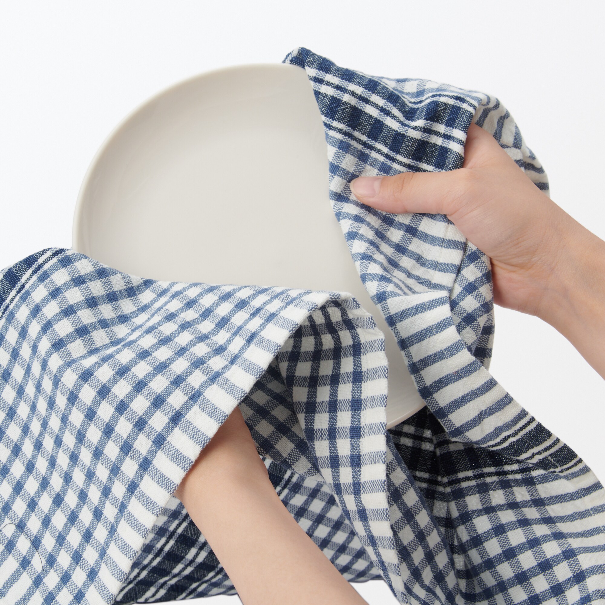 MUJI (無印良品) - 無印良品 藍染チェック羽織れる多用布の通販