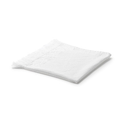 インド綿　マルチクロス／フリンジ　約５０×５０ｃｍ