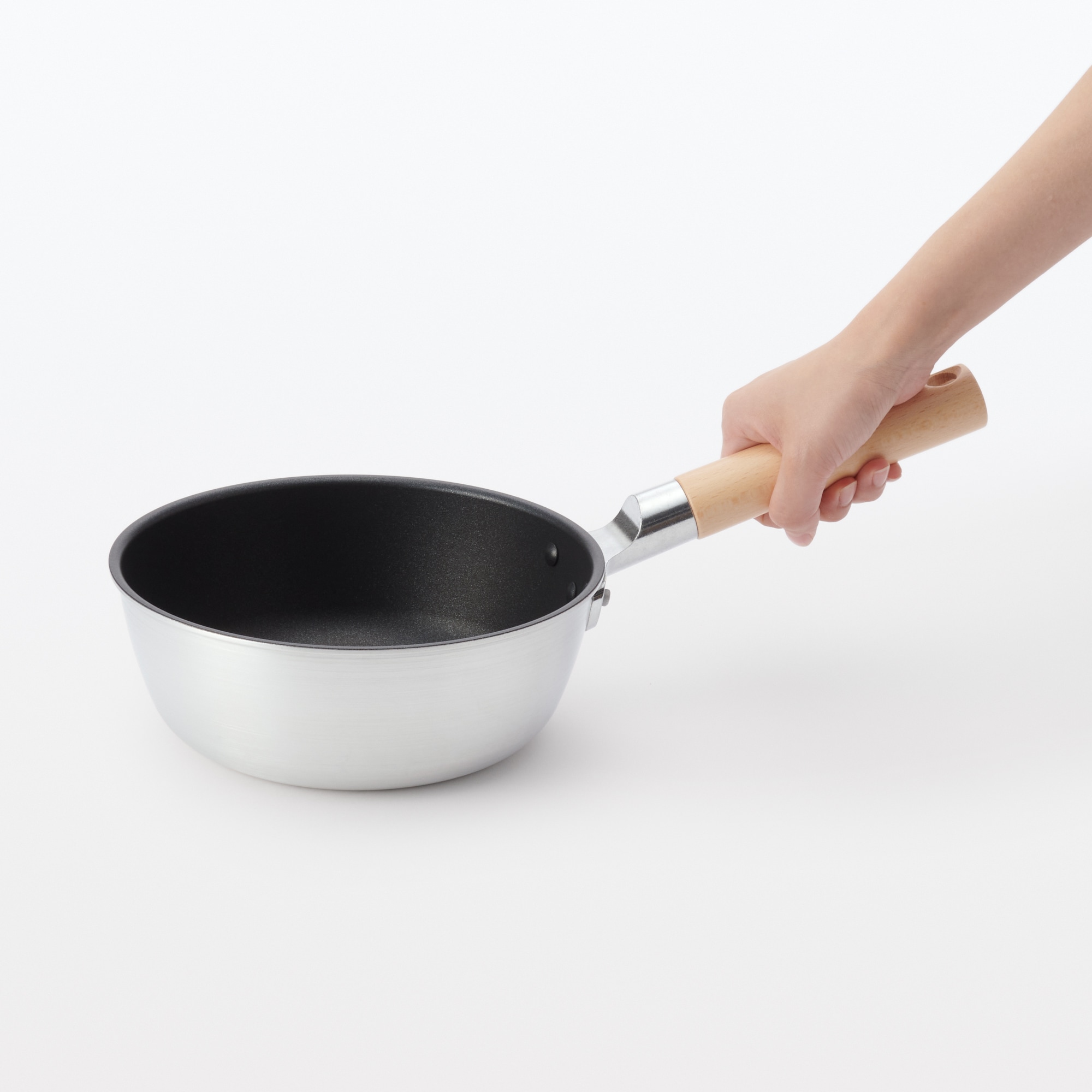 鍋としても使える　こびりつきにくいフライパン　深型