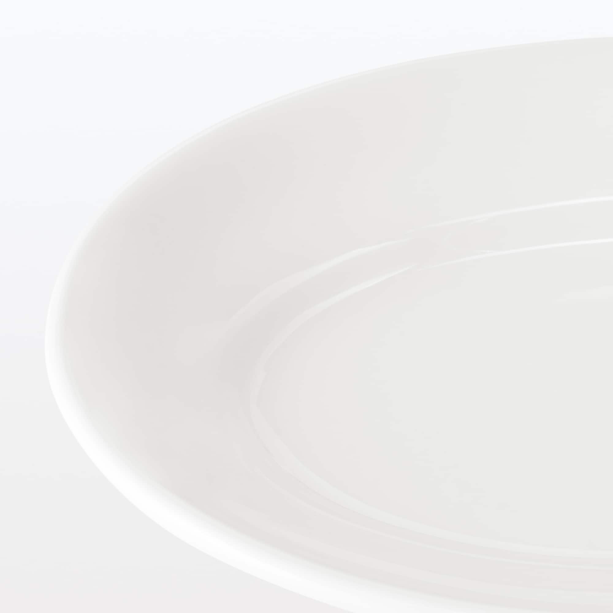 磁器　リムオーバル皿　小