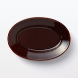 磁器　リムオーバル皿　中