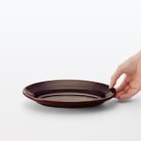 磁器　リムオーバル皿　中