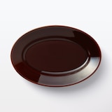 磁器　リムオーバル皿　大