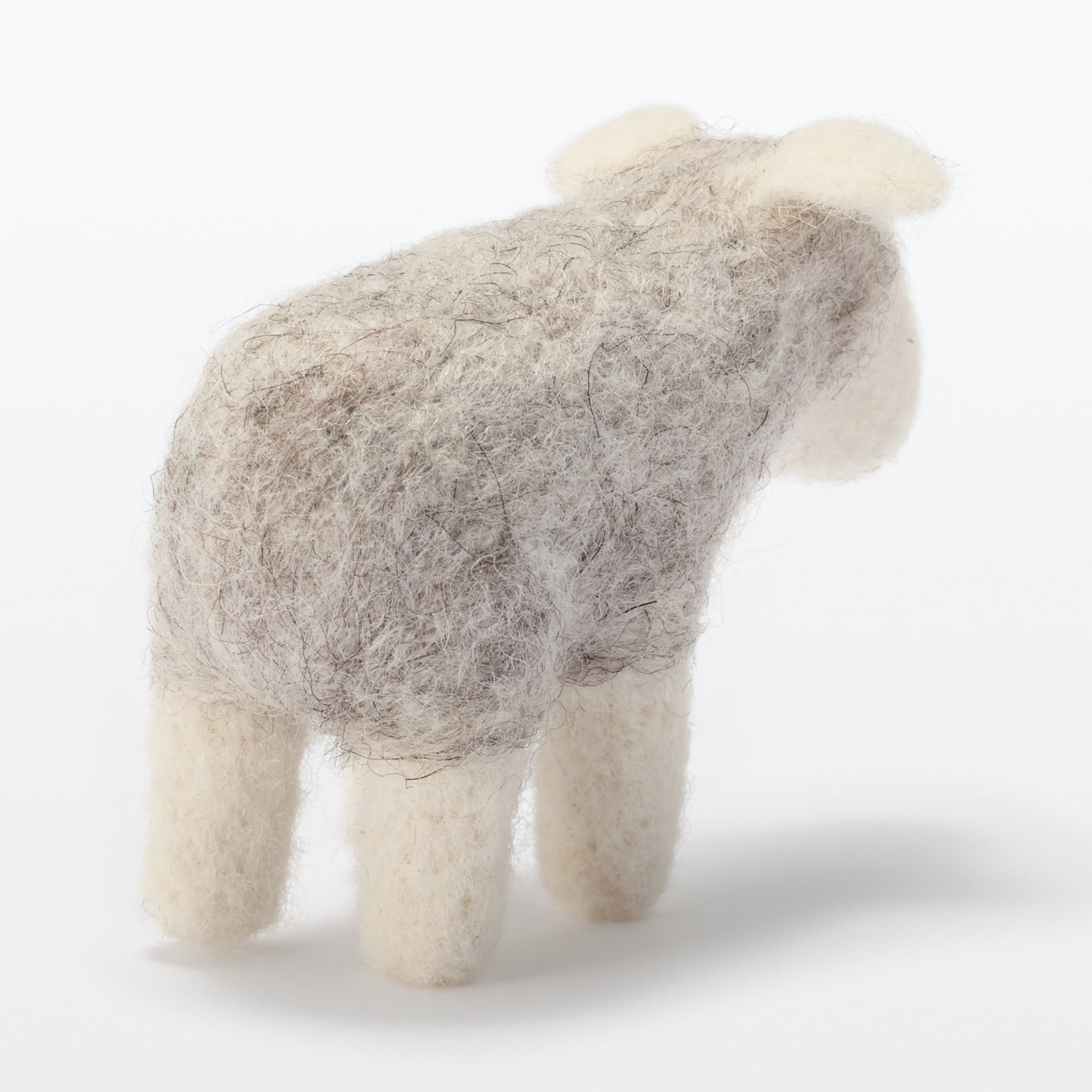 ウールフェルト　ひつじ・グレー　ミニ