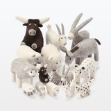 ウールフェルト　ひつじ・グレー　ミニ