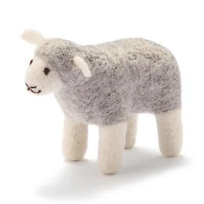 ウールフェルト　ひつじ・グレー