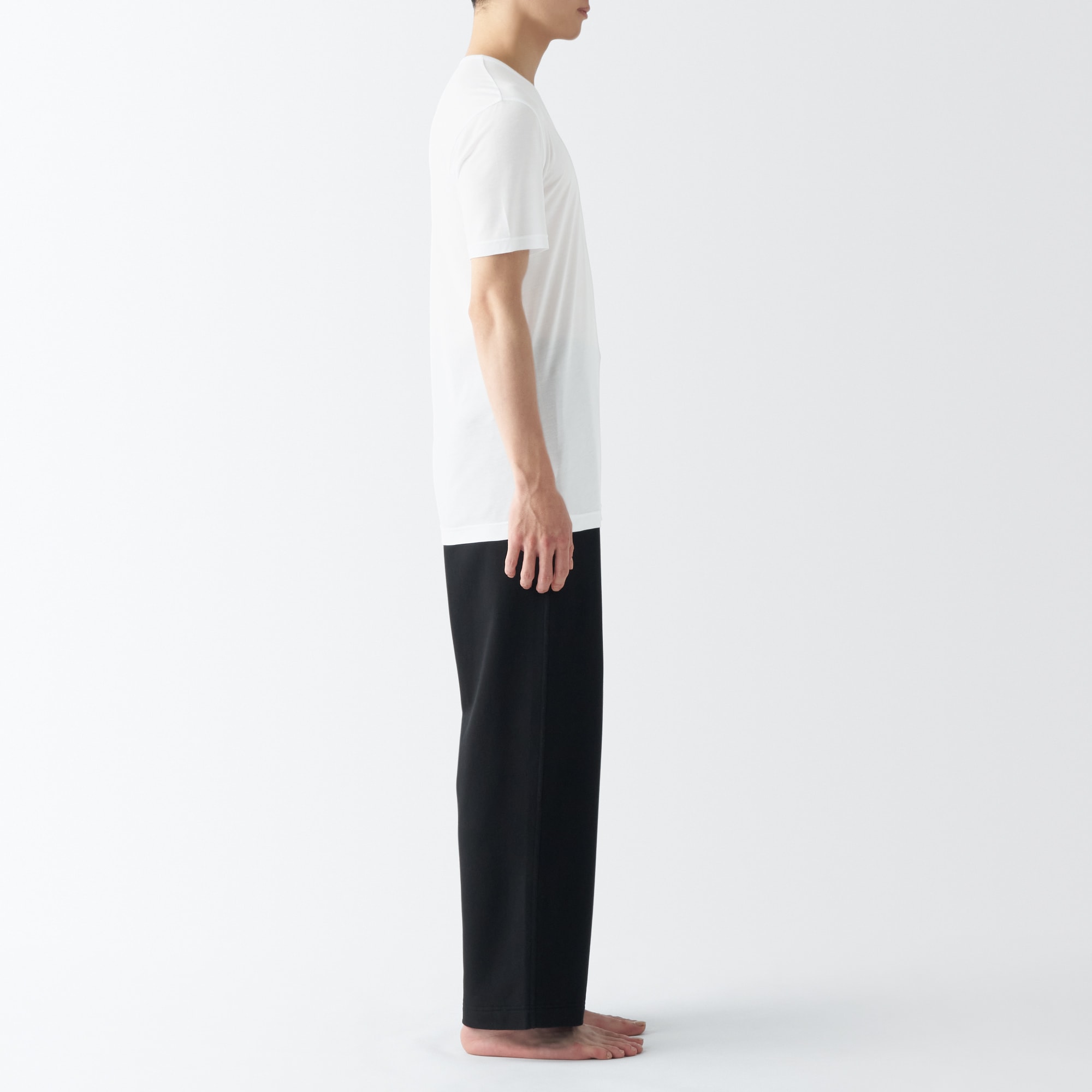 紳士　ひんやりなめらか　Ｖネック半袖Ｔシャツ