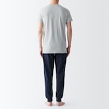紳士　脇に縫い目のない　２枚組　Ｖネック半袖Ｔシャツ