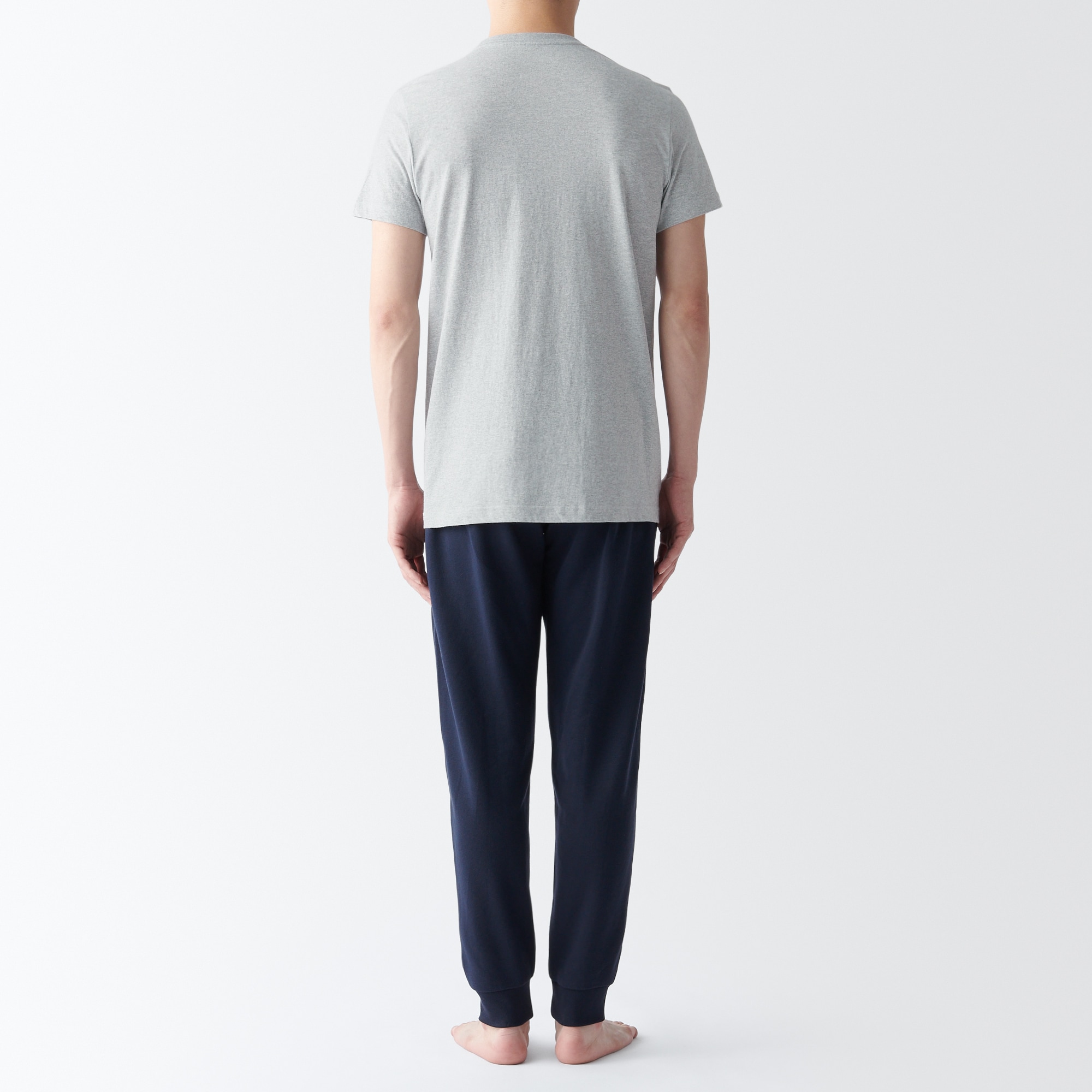紳士　脇に縫い目のない　２枚組　クルーネック半袖Ｔシャツ